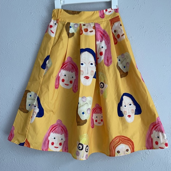 Dresses & Skirts - Unique Artistic Painted Faces Skirt